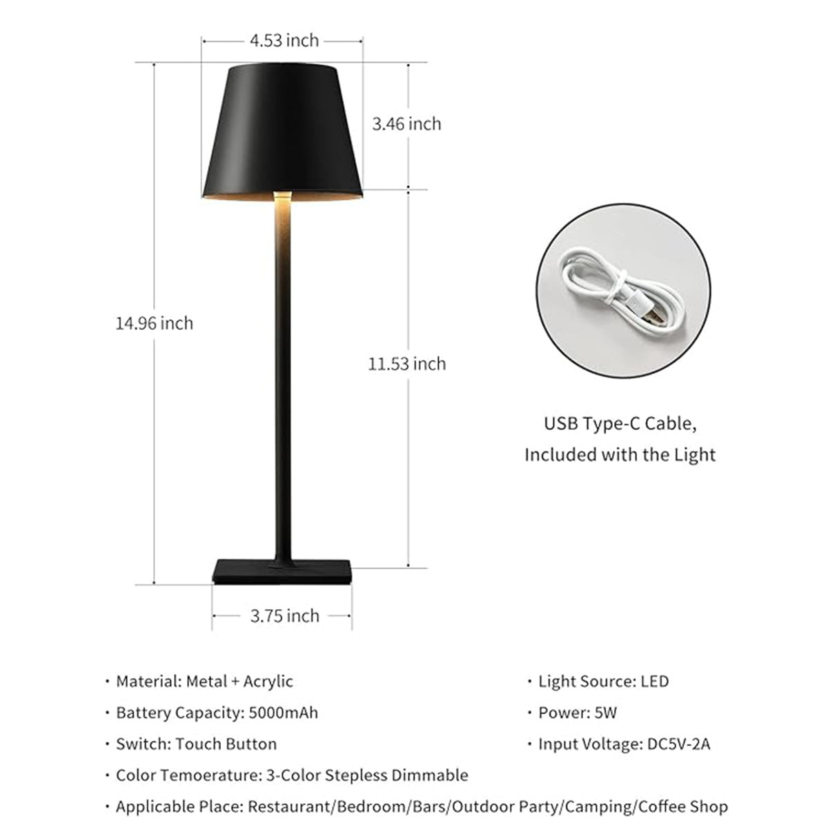 Portable LED Desk Lamp