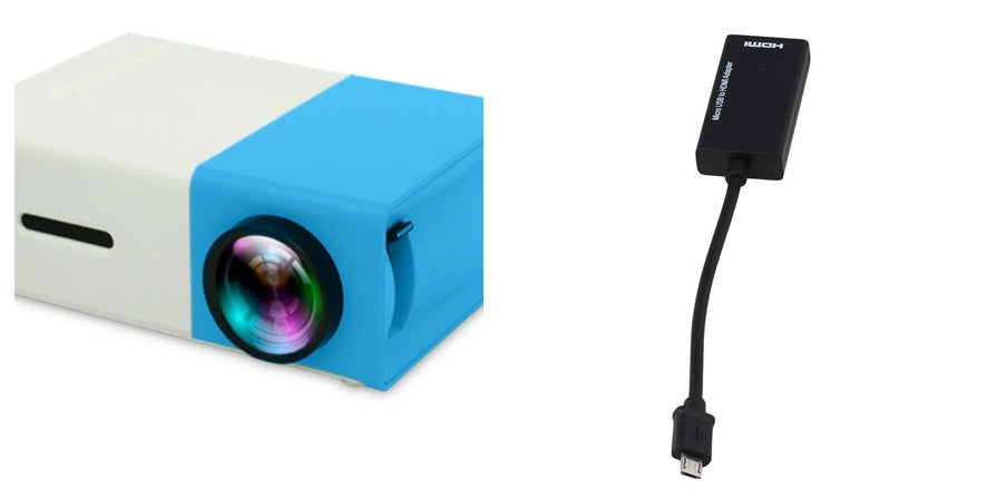 HD 1080P Mini Projector Portable Home Cinema